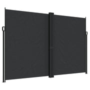 Tenda da Sole | Tenda parasole Laterale Retrattile Nera 220x600 cm