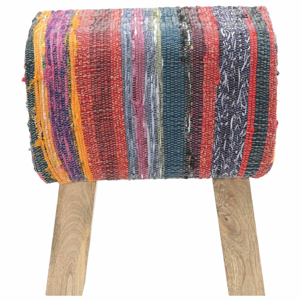 panchina 40 x 30 x 45 cm Pelle Vera Multicolore 42042103