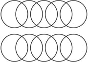 O-Ring in Nitrile, 72mm di Diametro Esterno, 65.8mm di Diametro Interno, 3.1mm di Spessore, O-Ring di Misura Metrico, Adattatore O-Ring per Flessibili, per Applicazioni di Lavorazione Idraulica, Auto e Industria