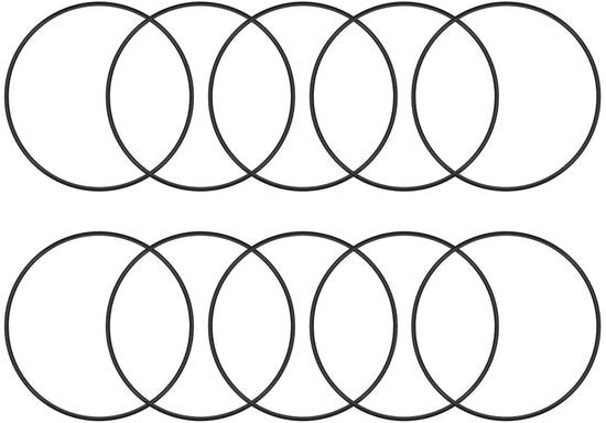 O-Ring in Nitrile, 72mm di Diametro Esterno, 65.8mm di Diametro Interno, 3.1mm di Spessore, O-Ring di Misura Metrico, Adattatore O-Ring per Flessibili, per Applicazioni di Lavorazione Idraulica, Auto e Industria