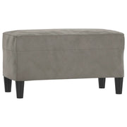 Panca Grigio Chiaro 70x35x41 cm in Velluto CFW5360367
