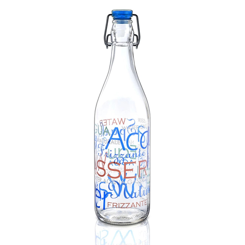 MIX WATER BOTTIGLIA IN VETRO CON TAPPO ERMETICO DA 1 LT