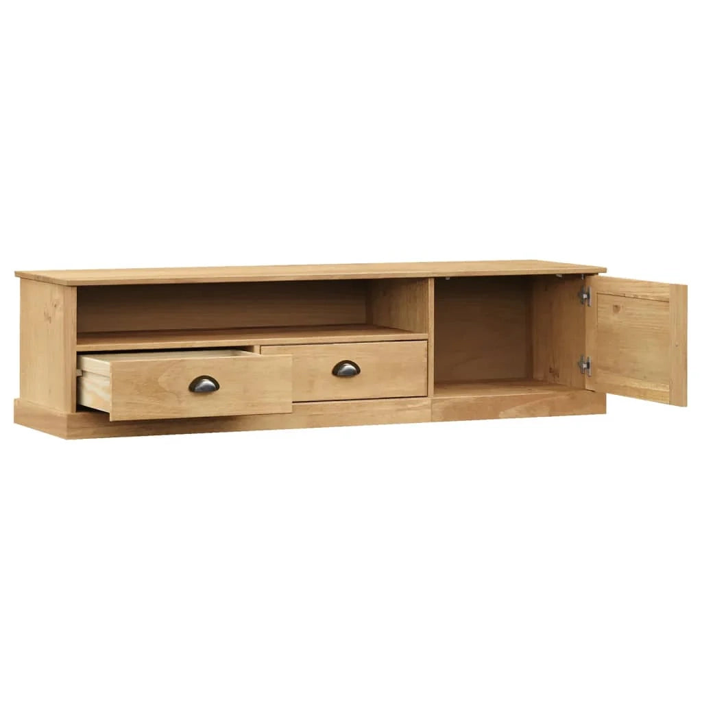 VIGO Mobile TV multimediale Mensola TV Credenza Sala da pranzo Soggiorno Camera da letto 156 x 40 x 40 cm Legno massello di pino marrone 02_0028510