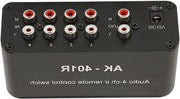 Composito AV 4 vie  Selezione Video L/R Audio con telecomando IR