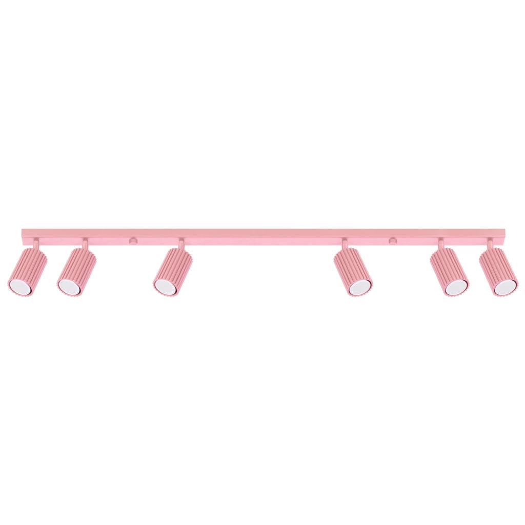 Plafoniera KARBON 6L rosa