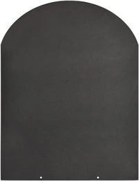 Pedana Salvapavimento per Stufe a Pellet e Legna 90x80 cm in Acciaio Nera