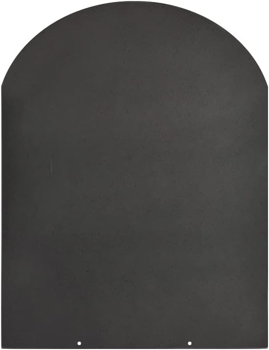 Pedana Salvapavimento per Stufe a Pellet e Legna 90x80 cm in Acciaio Nera