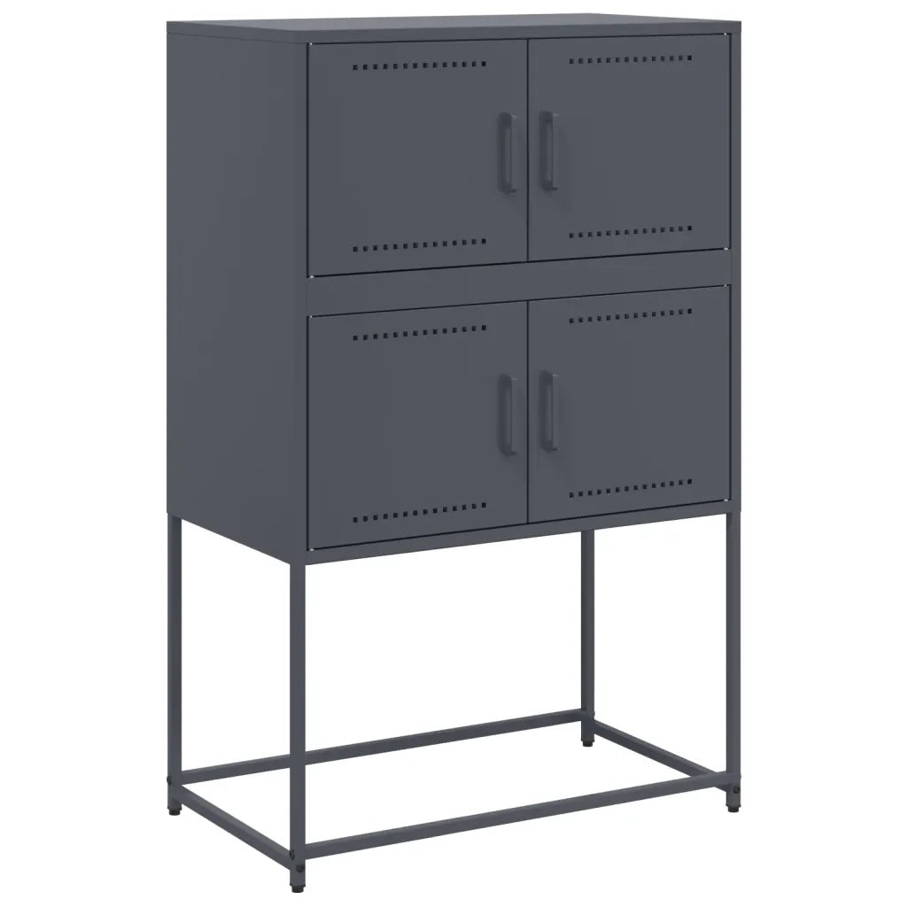 Credenza Antracite 68,5x38,5x107 cm in Acciaio
