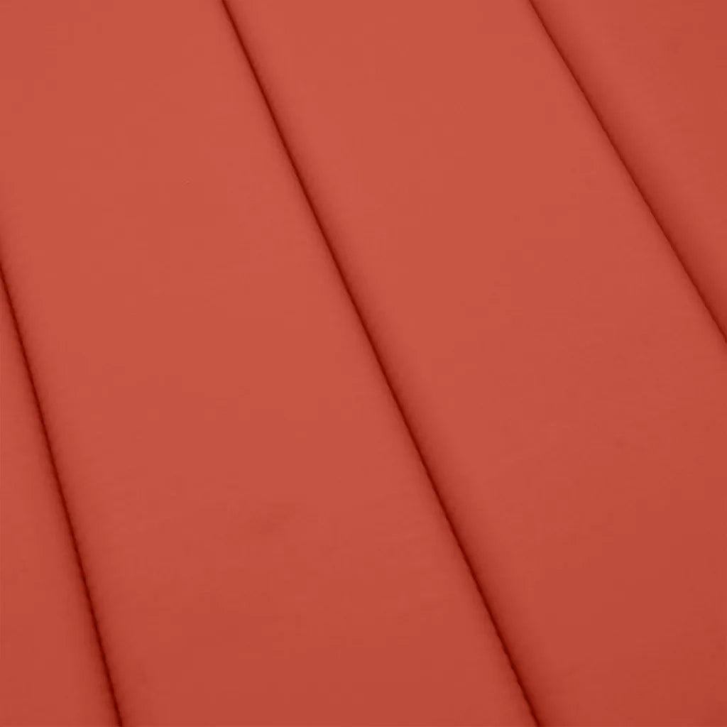 Cuscino per Lettino Prendisole Rosso Mélange 200x60x4cm Tessuto 4002515
