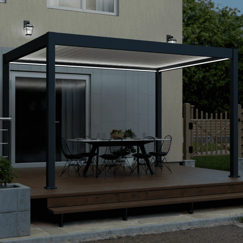 Kit LED pergola bioclimatica autoportante 3x4M