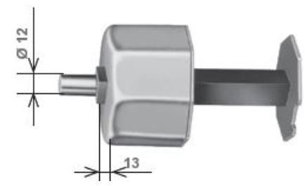 Calotta rinforzata in ferro per rullo da 70 mm