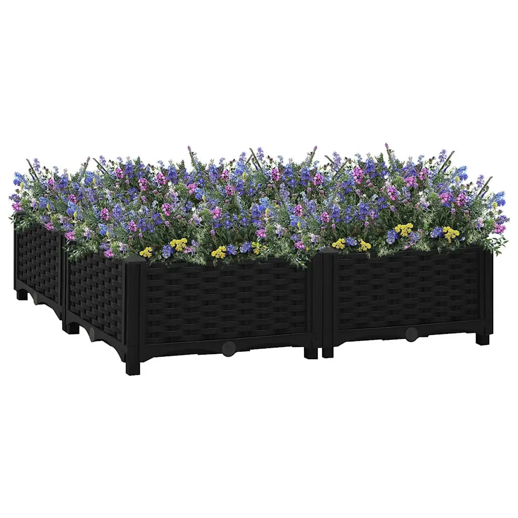 Fioriera Rialzata 80x80x23 cm in Polipropilene 316539