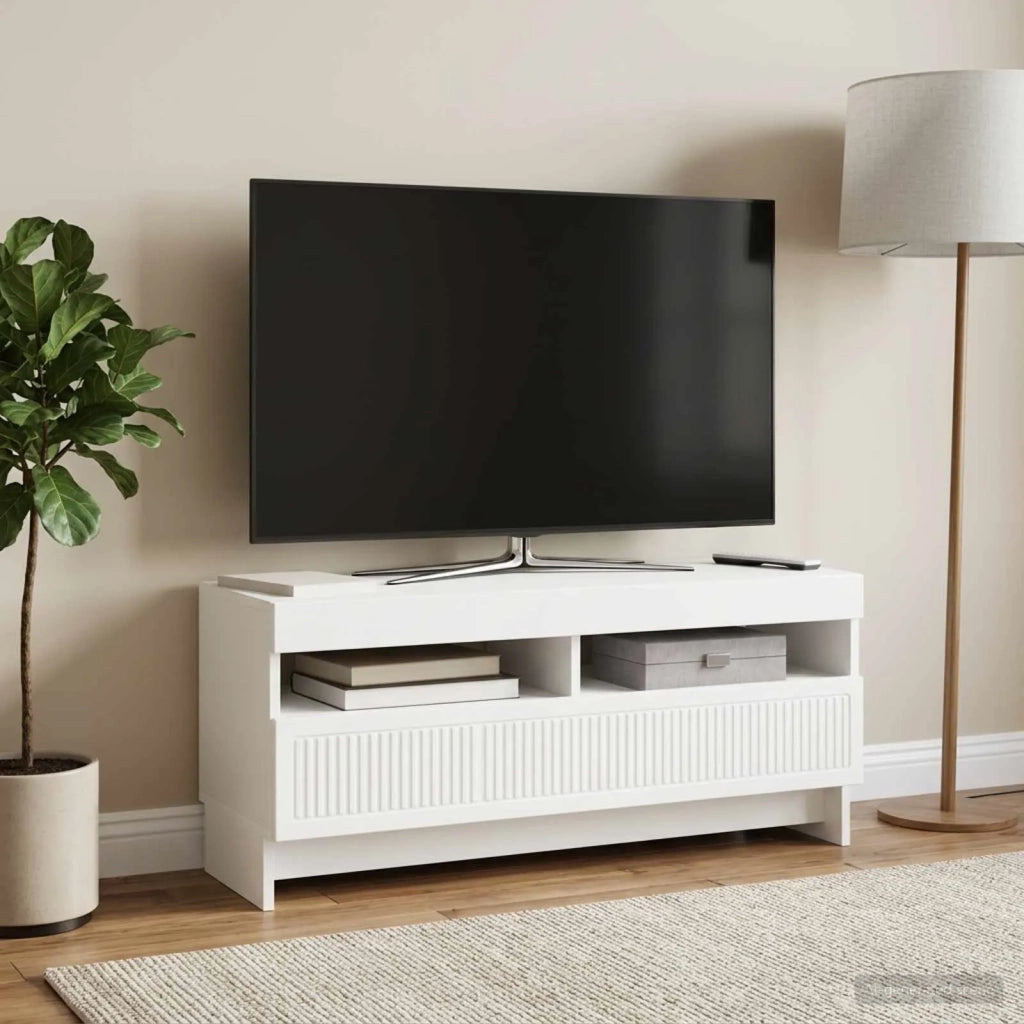 Mobile TV LED Bianco Legno ingegnerizzato 896105