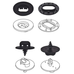 SPRINT04611 , Toyota IQ dal 2008-2014 , (owal2 +screwoval - 4 fix 4 perni)