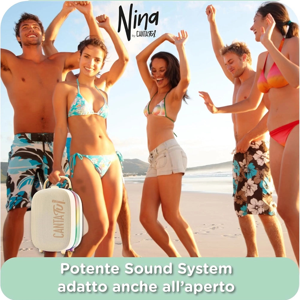 Canta Tu Nina Macchina Per Karaoke Bluetooth Con 2 Microfoni Wireless Inclusi