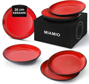 Set di piatti a servizio da 6 pezzi in ceramica - Collezione Le Papillon