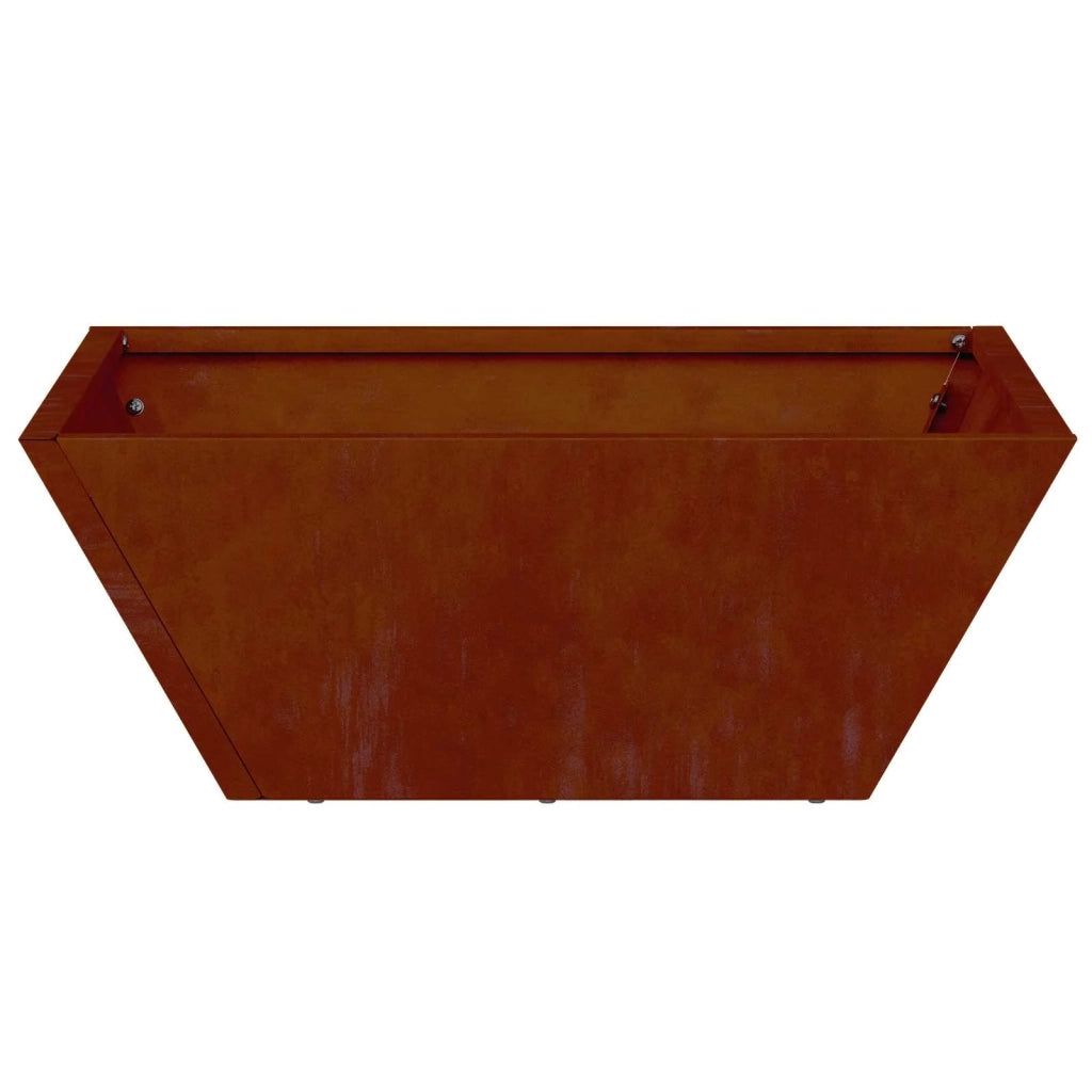 Fioriere | Cassetta per fiori | Vaso da giardino 5 pz Ruggine 40 x 40 x 15 cm