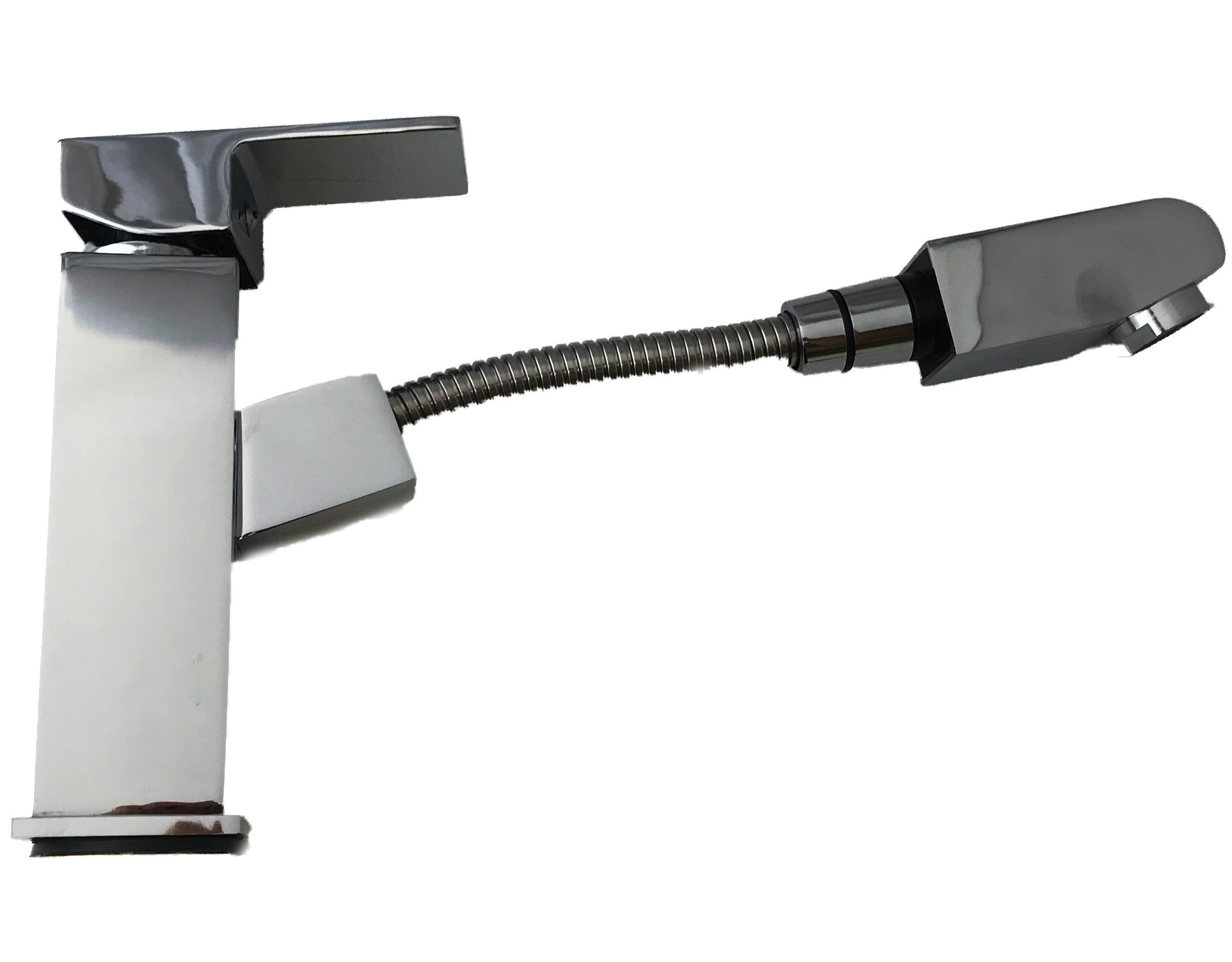 Rubinetto miscelatore lavabo con doccia estraibile