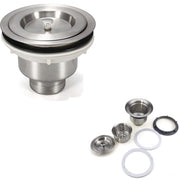 Trade Shop - Tappo Piletta Di Scarico Per Lavello Universale  10076 Copertura Acciaio Inox -