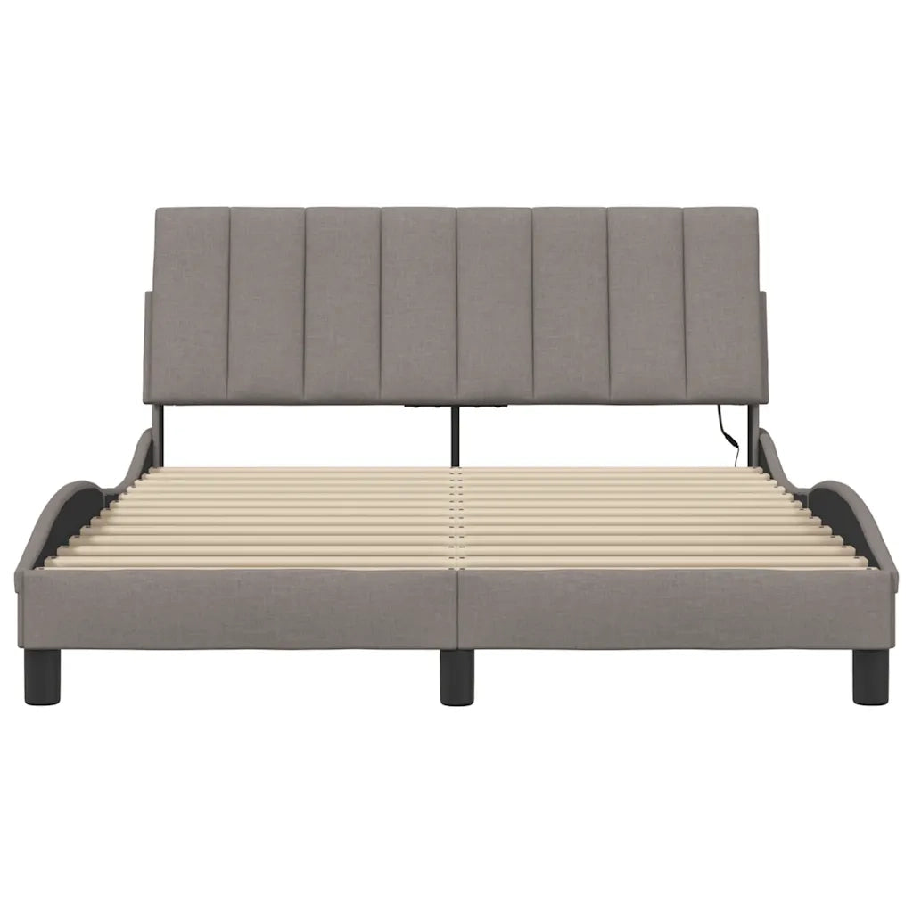 Giroletto senza Materasso Hanko Tortora 120x200 cm Tessuto
