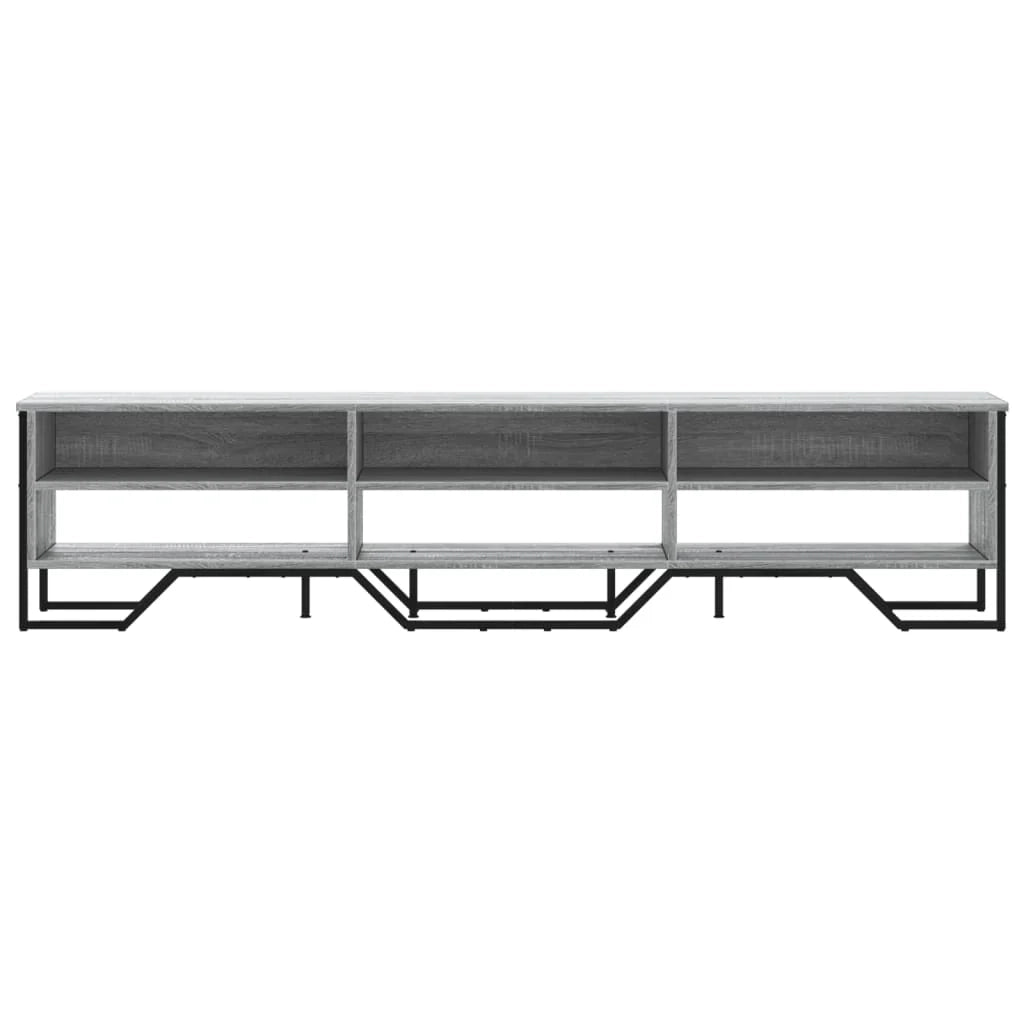 Mobile TV multimediale mensola TV credenza TV sala da pranzo soggiorno camera da letto Sonoma 180 x 34 x 41 cm legno ingegnerizzato grigio 02_0028429