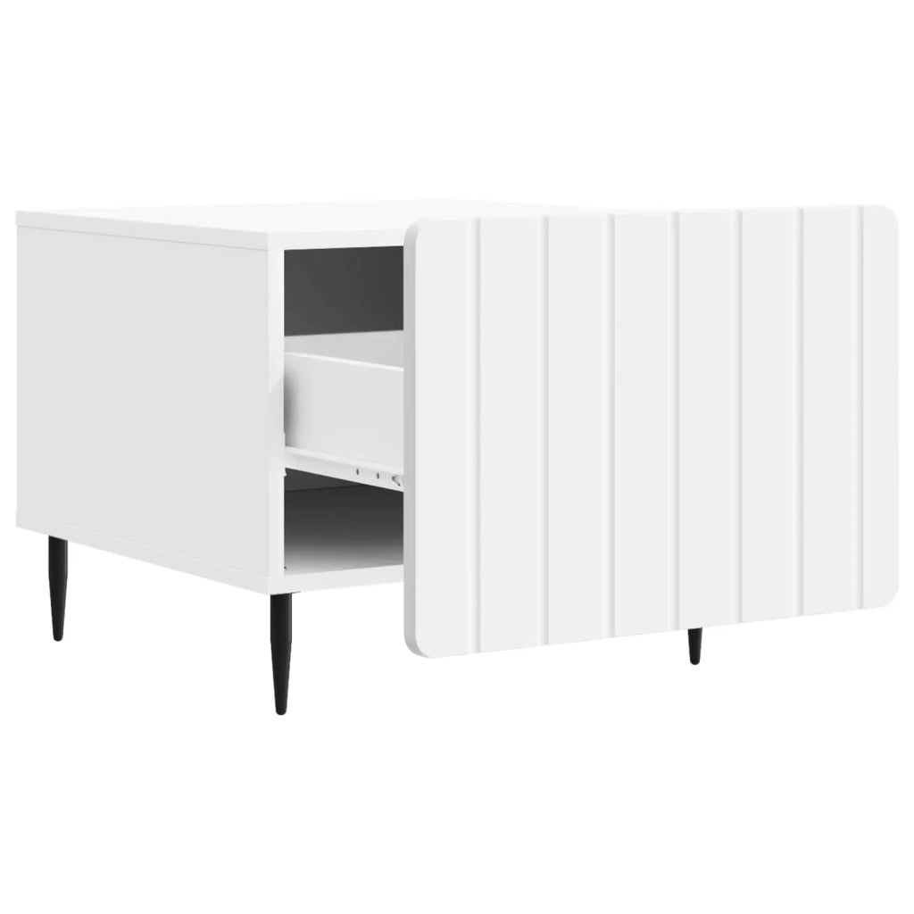 Tavolino da salotto Bianco 49 x 50 x 42 cm Legno ingegnerizzato 894505