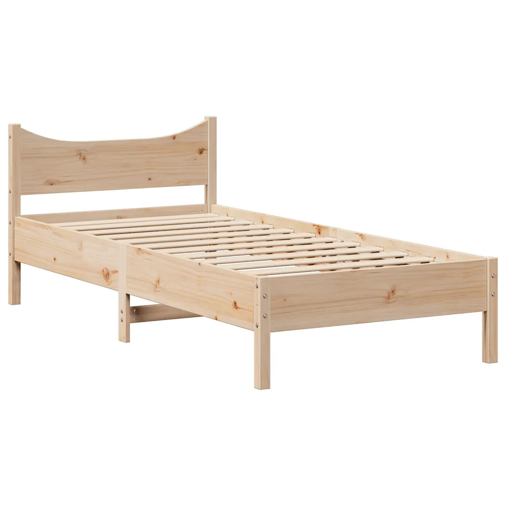 vidaXL Giroletto senza Materasso 90x200 cm in Legno Massello di Pino