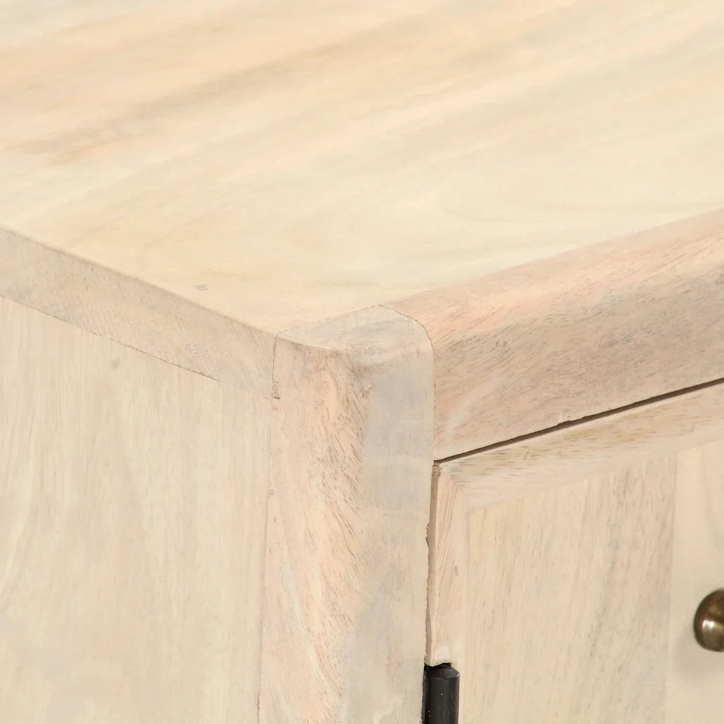 Tavolino da Salotto 90x45x40 cm in Legno Massello di Mango 286523