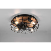 VENTILATORE PLAFONIERA TRONDHEIM E27X4 D.48XH17CM