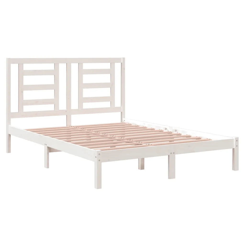 Giroletto senza Materasso Bianco 140x200 cm Legno Massello Pino 3104349