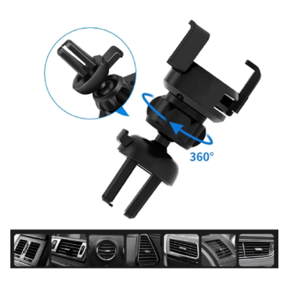 Trade Shop - Supporto Mobile Per Auto Q-zg55 Portacellulare Attacco Presa Aria Rotazione 360° -