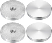 Disco circolare in alluminio 50 mm con avvito M10, 4 pezzi. Adattatore per tavola circolare. Hardware duraturo.