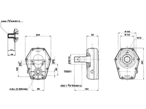 Moltiplicatore pompe idrauliche gruppo 3 attacco 3/8 femmina rapporto 1:3,8