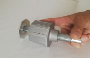 Calotta in alluminio con molla per rullo da 70 mm