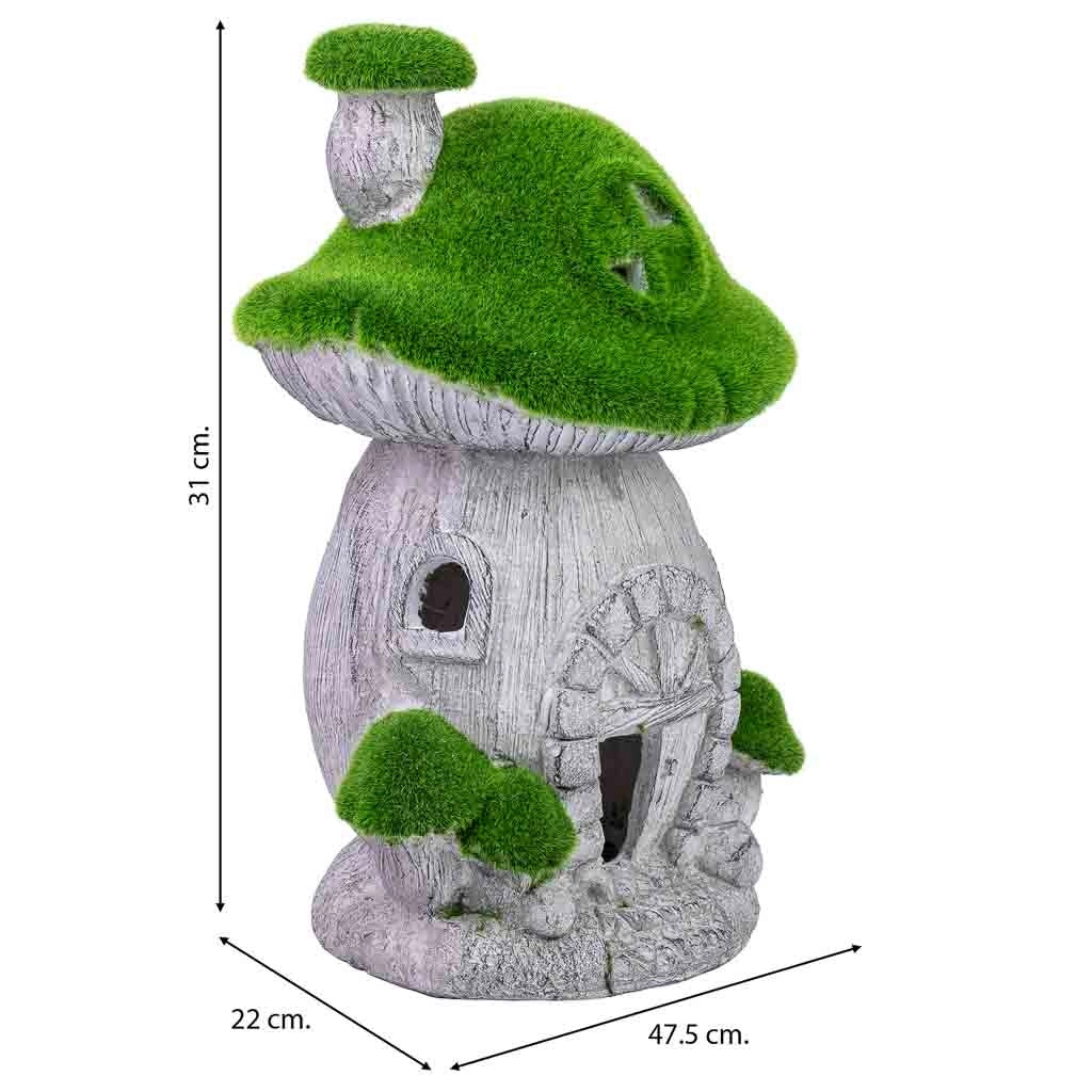 Decorazione a forma di fungo in metallo 47,5x22x5x31h cm