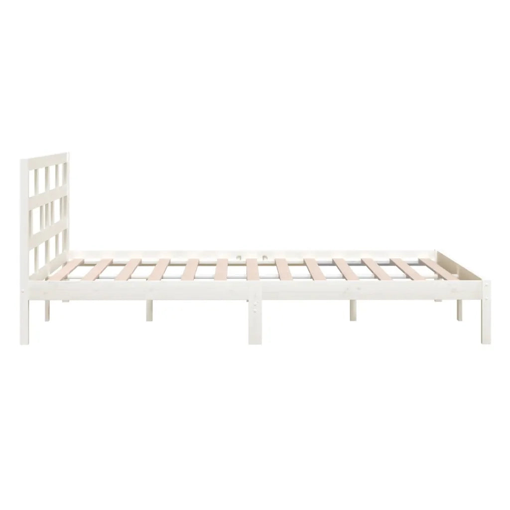 Giroletto Bianco in Legno Massello di Pino 140x190 cm 3101199