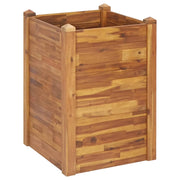 Fioriera rialzata per piante e fiori giardino 60 x 60 x 84 cm legno massello di acacia 02_0001072