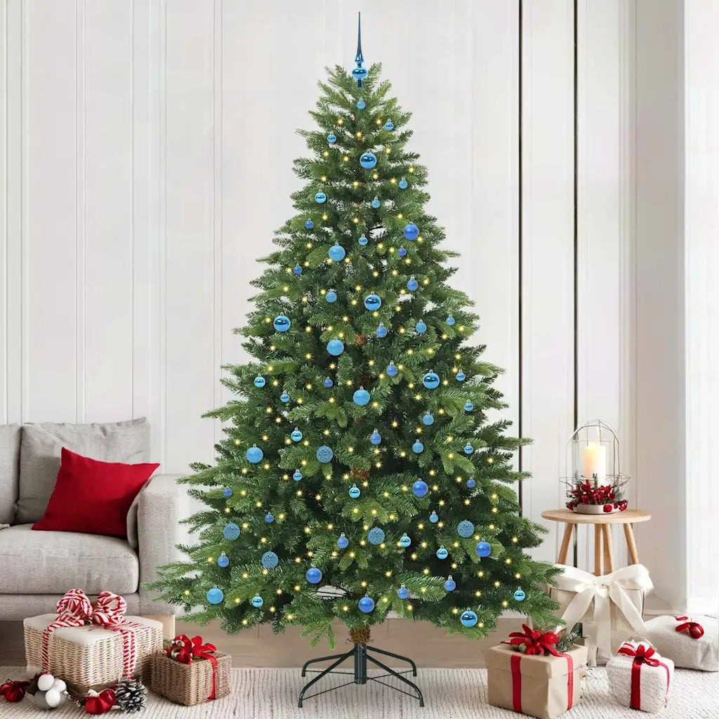 Albero di Natale artificiale con 300 LED Verde 240 cm PE e PVC 3397582
