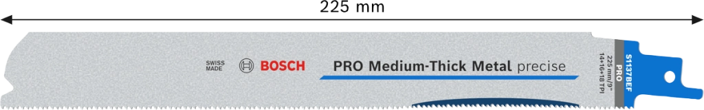 Lama per sega universale Bosch PRO Medium Thick Metal S1137BEF 75 pz