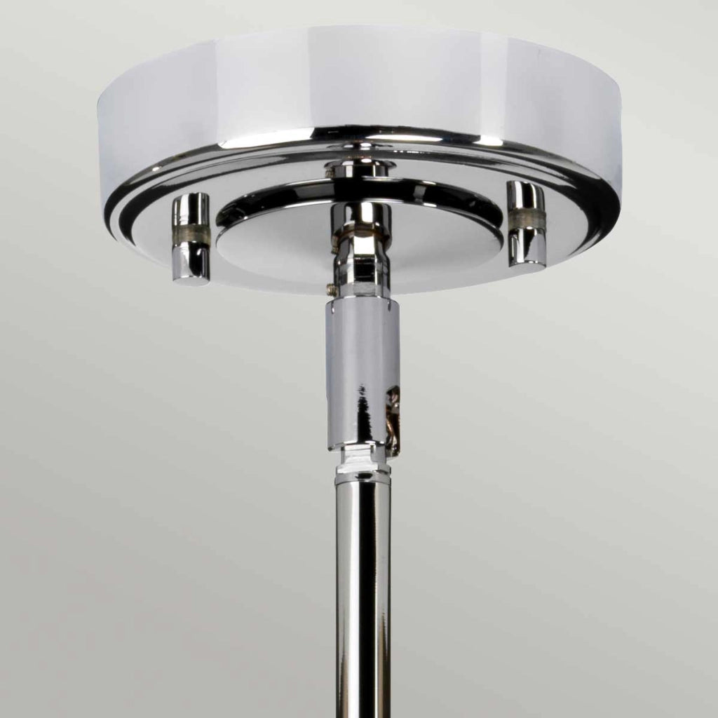 Sospensione Elstead Agatha vetro cromo Ø13,6 G9 IP44