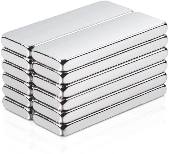 Magnetici 12 pezzi forti magneti piani, 30 x 10 x 3 mm magneti neodymium extra forti magneti rettangolari per lavagne bianche, lavagne magnetiche, pannelli magnetici magneti forti per armadi cucina, ufficio