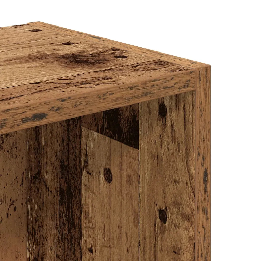 Libreria-Scaffale per Libri-Mobile di Stoccaggio Legno Vecchio 31x24x77 cm in Legno Multistrato