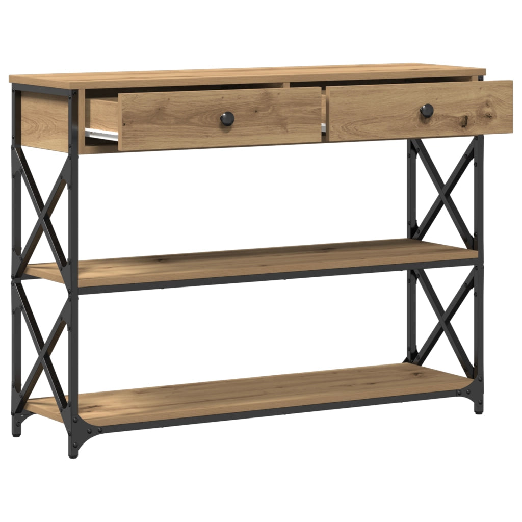 Tavolo Consolle rovere artigianale 100 x 28 x 75 cm 863528