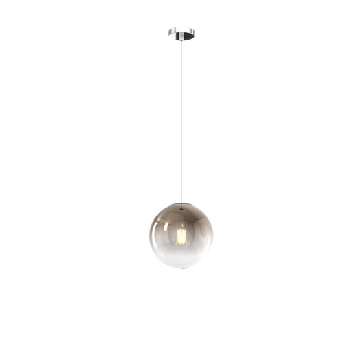 Sopsensione Moderna Big Eclipse Metallo Cromo Vetro Bronzo 1 Luce E27 D20