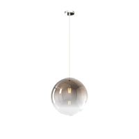 Sopsensione Moderna Big Eclipse Metallo Cromo Vetro Bronzo 1 Luce E27 D30