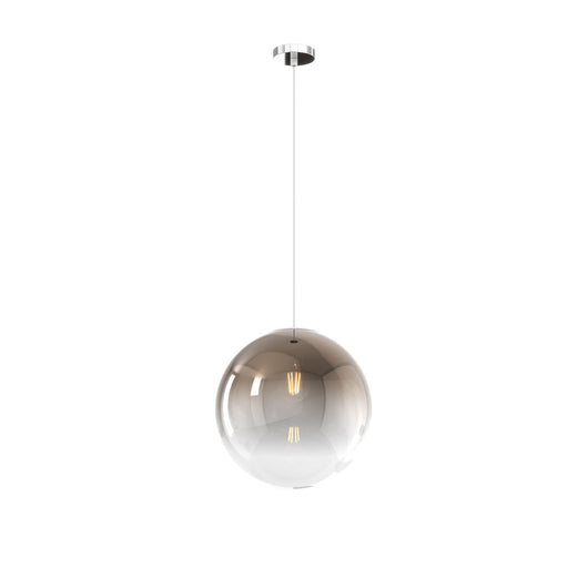 Sopsensione Moderna Big Eclipse Metallo Cromo Vetro Bronzo 1 Luce E27 D30