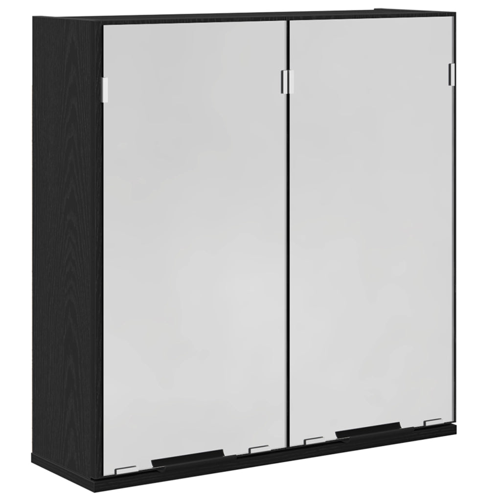 Mobile da bagno  - Rovere Nero, 64x20x66.5 cm, Realizzato in legno ingegnerizzato