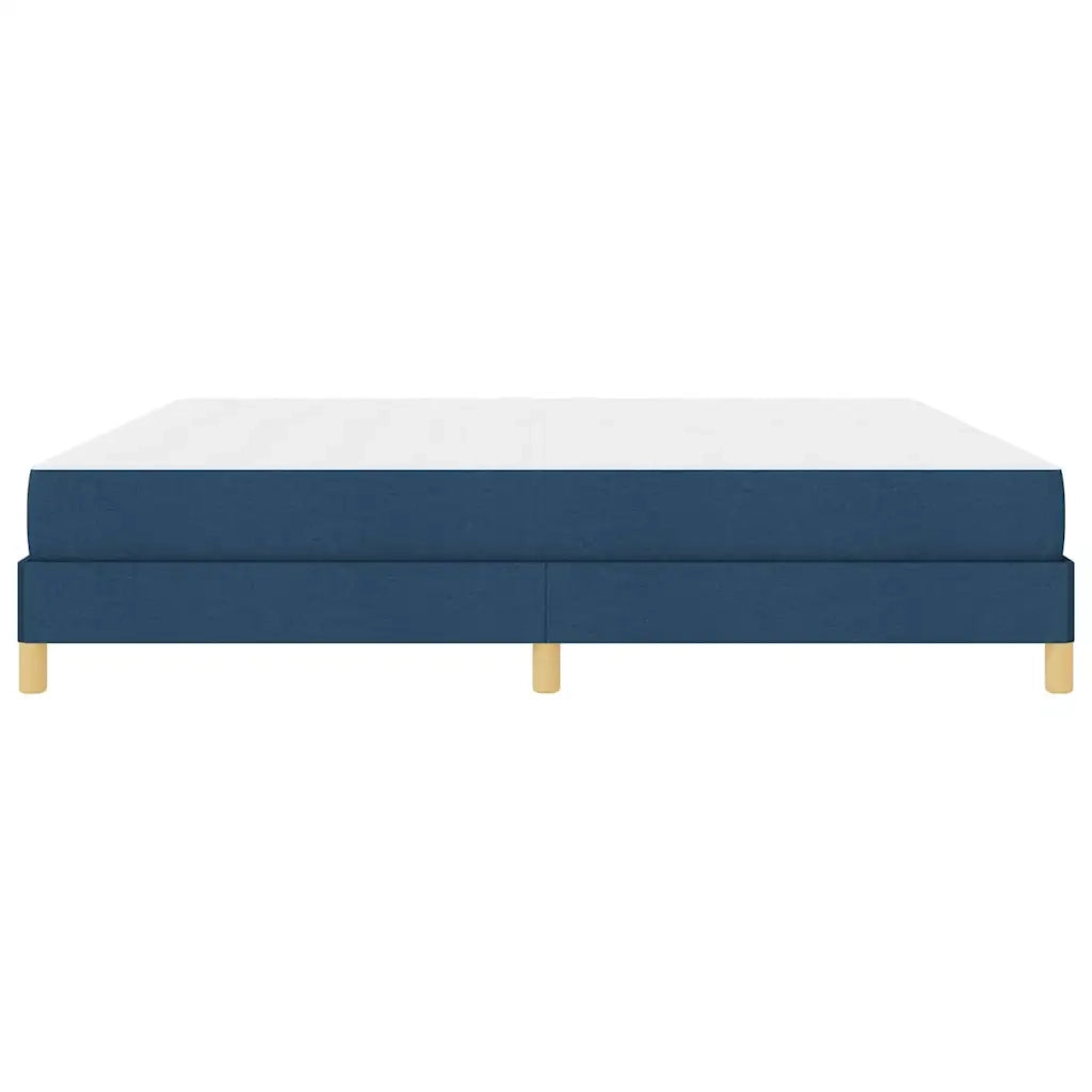 vidaXL Letto a molle Blu e Marrone 200 x 200 cm