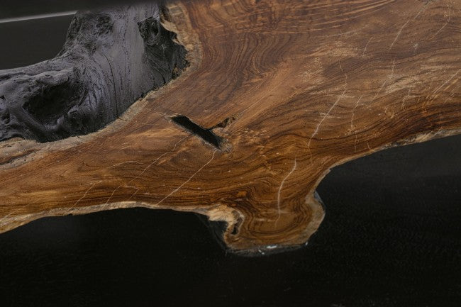 Consolle in Teak Marrone Rustica da Interno 150x40 - MIA