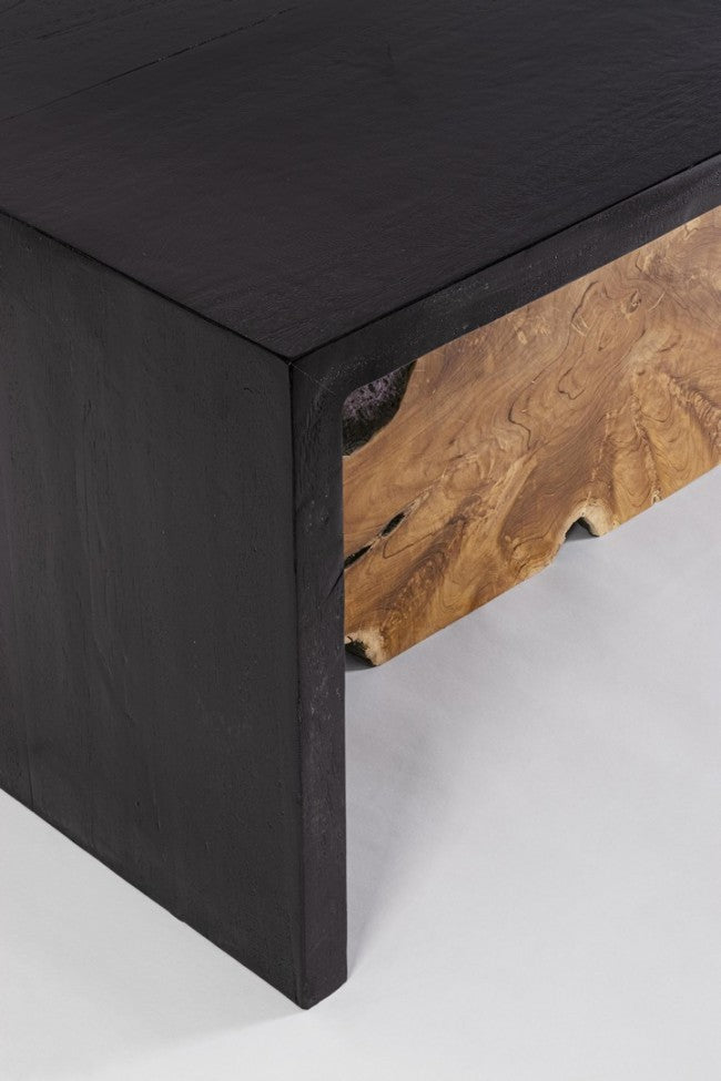 Tavolino in Teak Marrone Moderno da Interno 110x60 - MIA